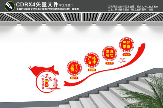 黨員樓梯間文化墻