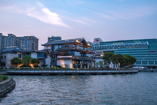 蘇州城市風貌夜色