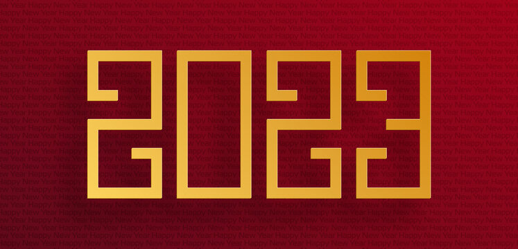 2023漸層新年橫幅