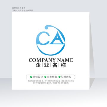 CA字母标志AC字母标志