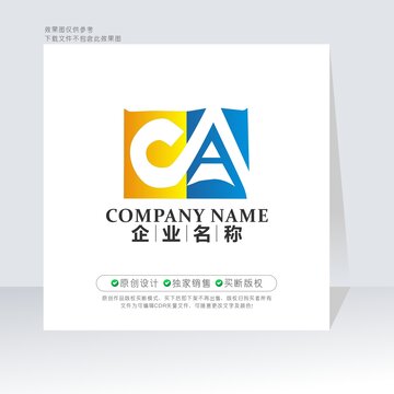 CA字母标志AC字母标志