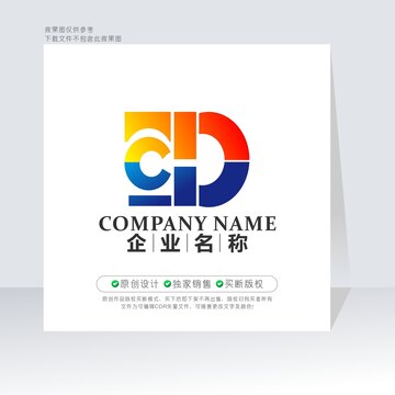 CD字母標志DC字母標志