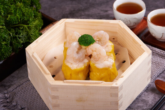 生拆鮮蝦干蒸