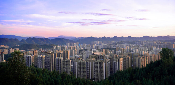 贵州毕节市南部新区全景