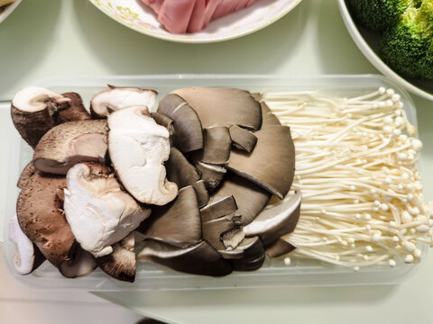 火锅食材蘑菇