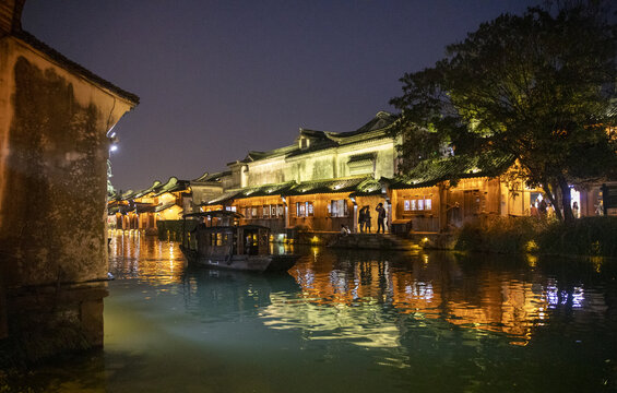 水乡乌镇夜景