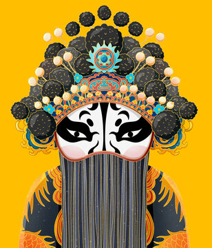 中國風(fēng)非遺文化京劇戲劇人物