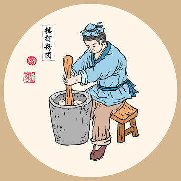 錘打粉團(tuán)