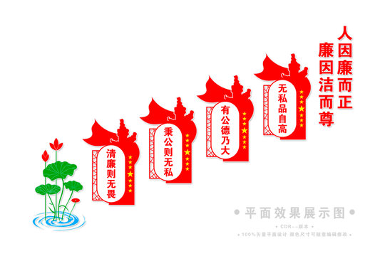 廉潔宣傳階梯標語