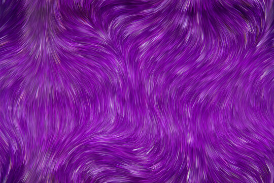 紫色线条毛发