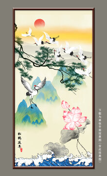 松鶴圖