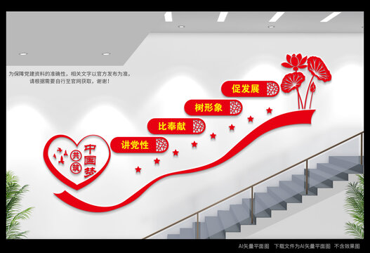黨建樓梯間展板