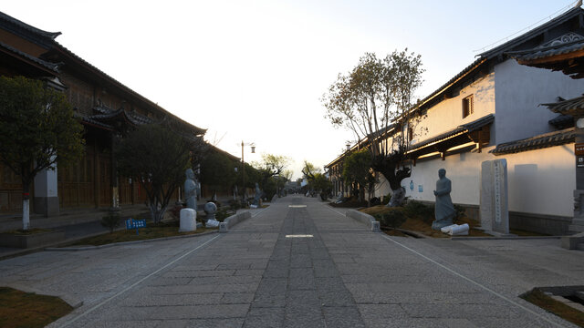 大理市剑川县剑川古城石板路