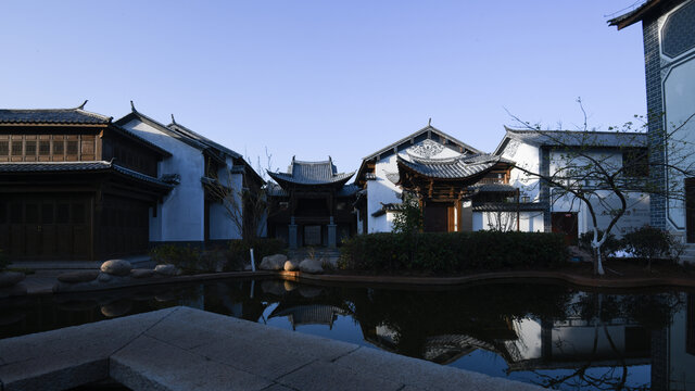 大理市剑川县剑川古城水景观