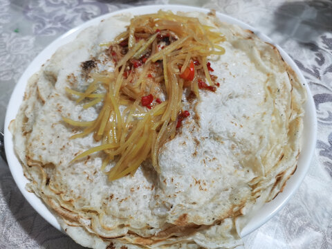 煎饼土豆丝