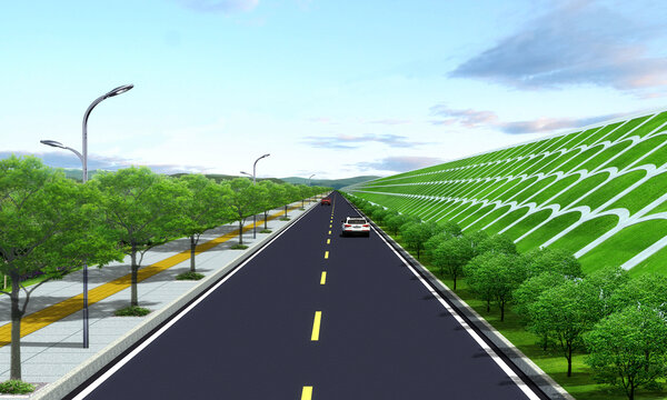 道路護坡效果圖
