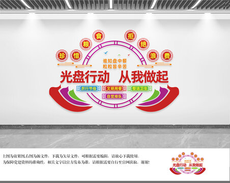 珍惜糧食文化墻