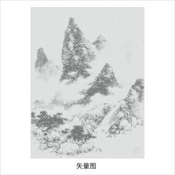 三角鏤空裝飾