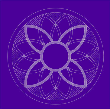 中式蓮花地磚