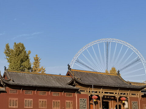 合肥淮河路步行街明教寺摩天轮