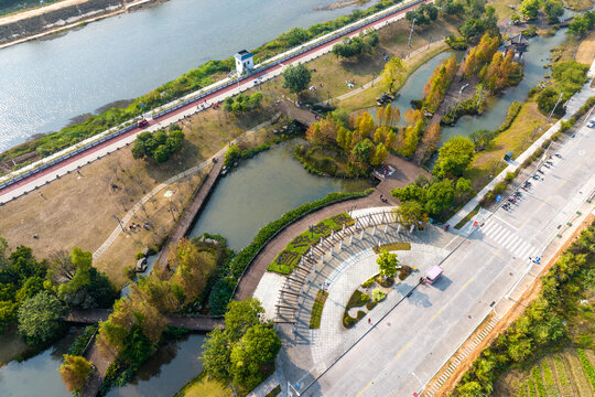 广西蒙山县湿地公园景美如画