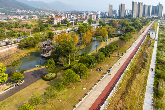 广西蒙山湿地公园冬季风景