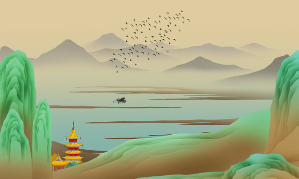 青綠山水