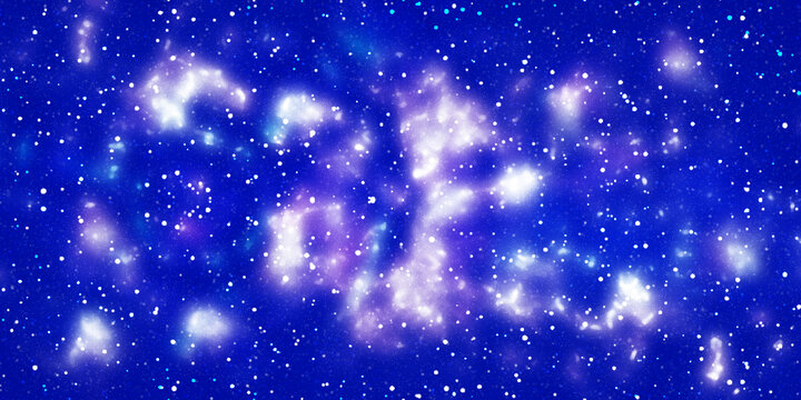 高清藍(lán)色星空