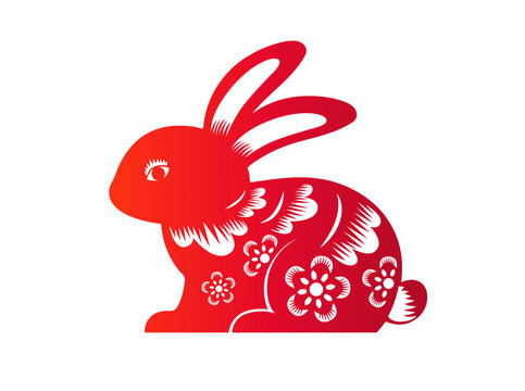 傳統(tǒng)生肖剪紙兔