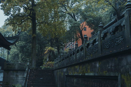 雨后灵隐寺