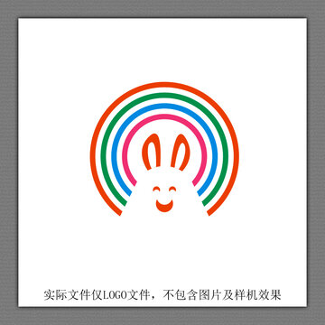 彩虹兔LOGO設(shè)計