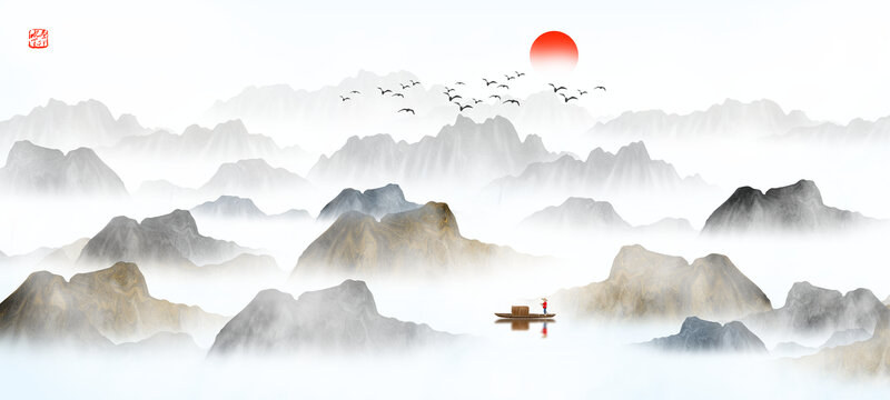 中式山水畫