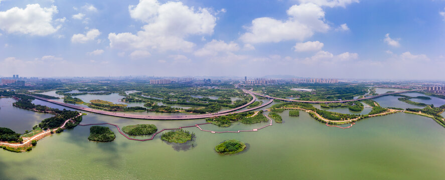 虎丘湿地公园全景