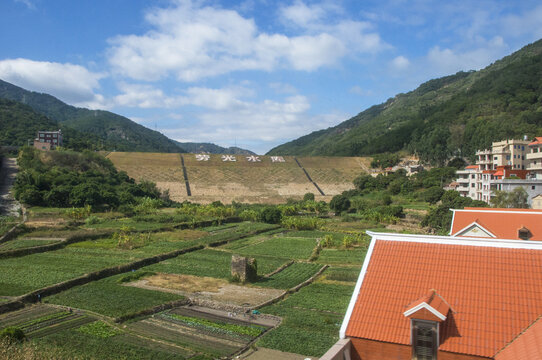 南安水头劳光水库田园风景