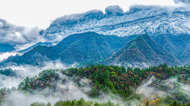 半山彩林半山雪