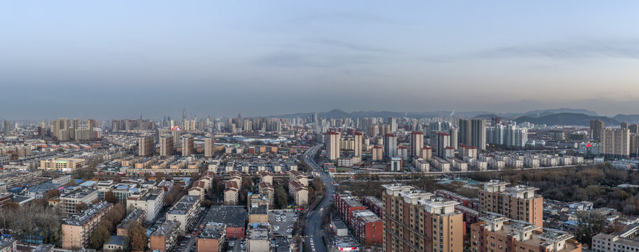 济南槐荫经六路景观全景