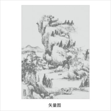鏤空山水畫