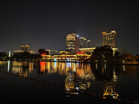 千灯湖公园夜景