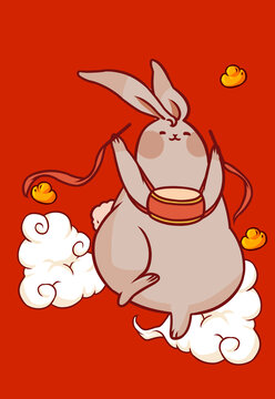 卡通兔子形象
