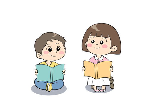 卡通讀書角