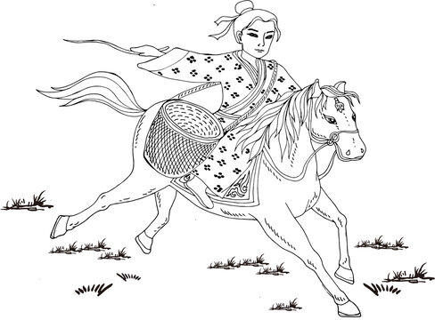 騎馬奔馬