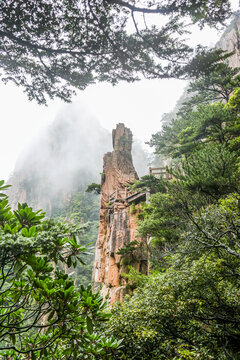 黄山山峰云海大峡谷