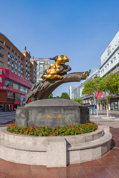 芜湖中山路步行街雕塑