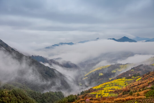 歙县石潭云海