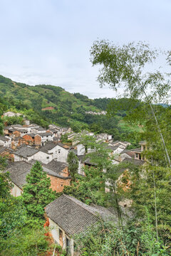 歙县石潭湖山村