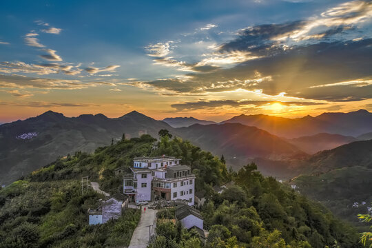 歙县石潭夕照