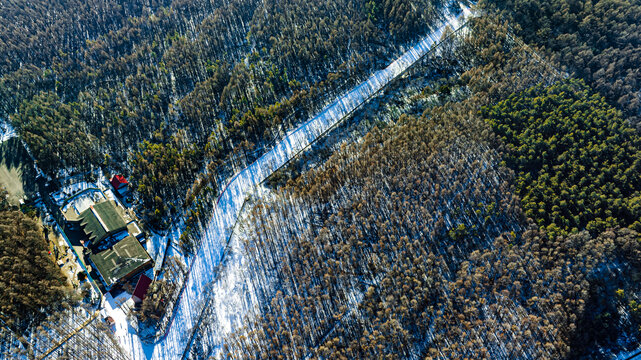 中国长春净月潭滑雪场景观