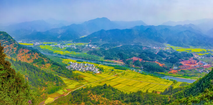 齐云山油菜花全景图