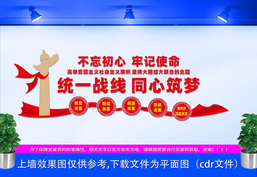 同心筑夢文化墻