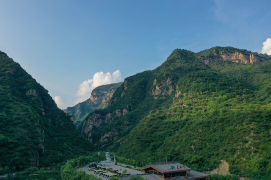 航拍大水川风景区